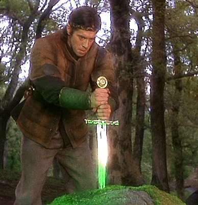 arthur draws the sword from the stone